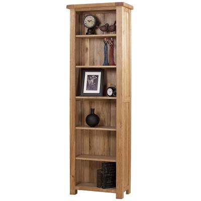 Kingsbury Solid Oak Tall Narrow Bookcase